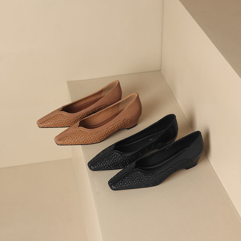 Edina Genuine Leather Heels