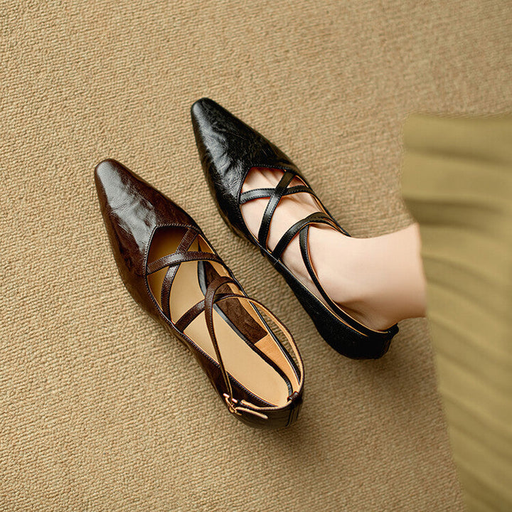 Paola Genuine Leather Heels