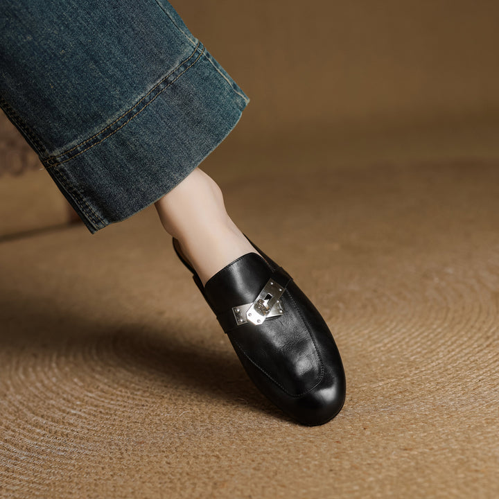 Dessa Genuine Leather Mules