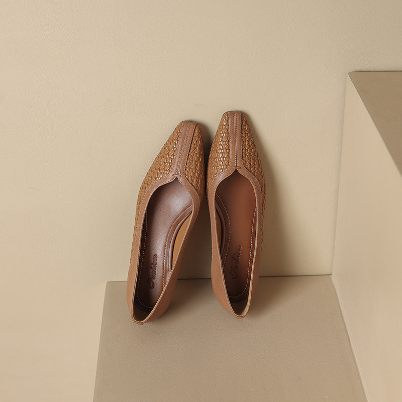 Edina Genuine Leather Heels