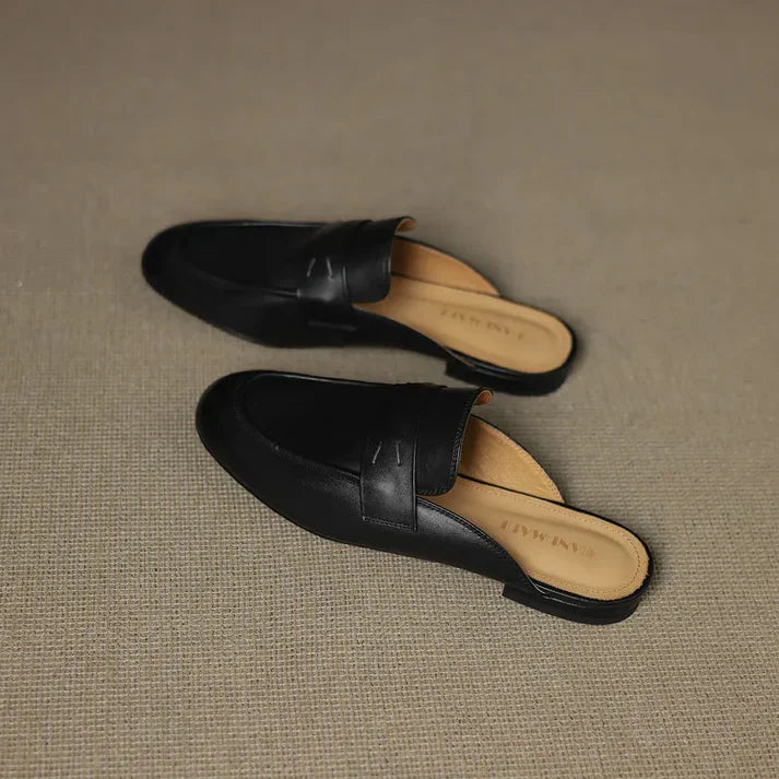 Lilou Genuine Leather Mules