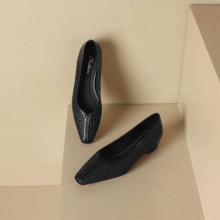 Edina Genuine Leather Heels