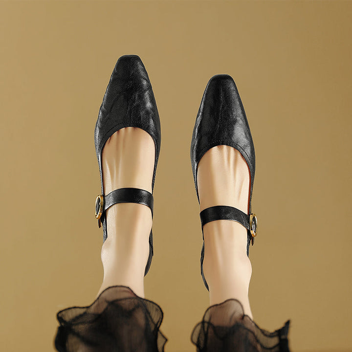 Nyssa Genuine Leather Heels