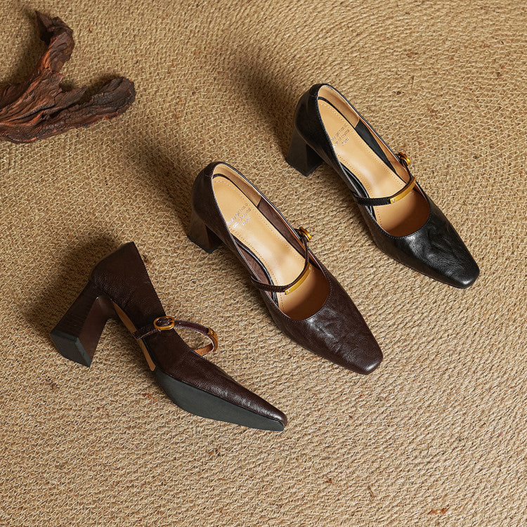 Seriba Genuine Leather Heel