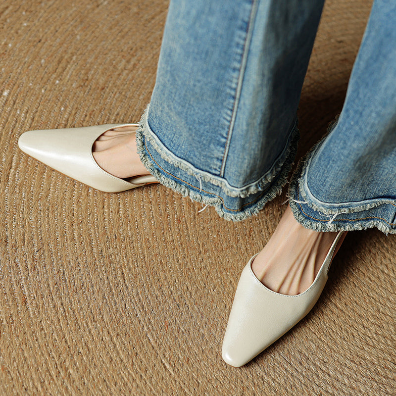 Emry Genuine Leather Heels