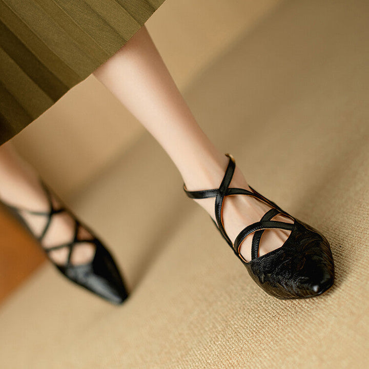 Paola Genuine Leather Heels