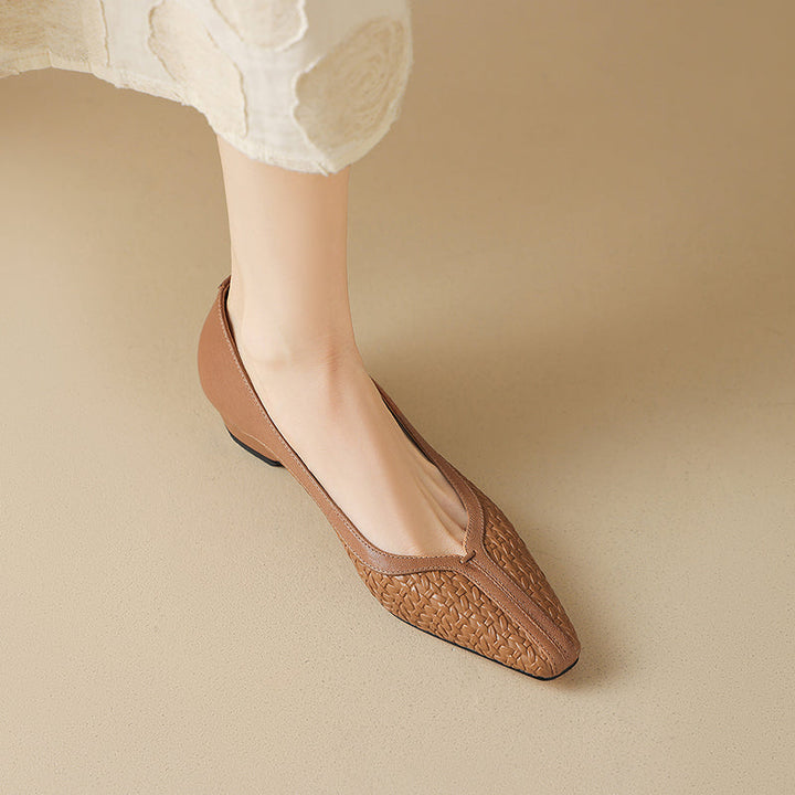 Edina Genuine Leather Heels