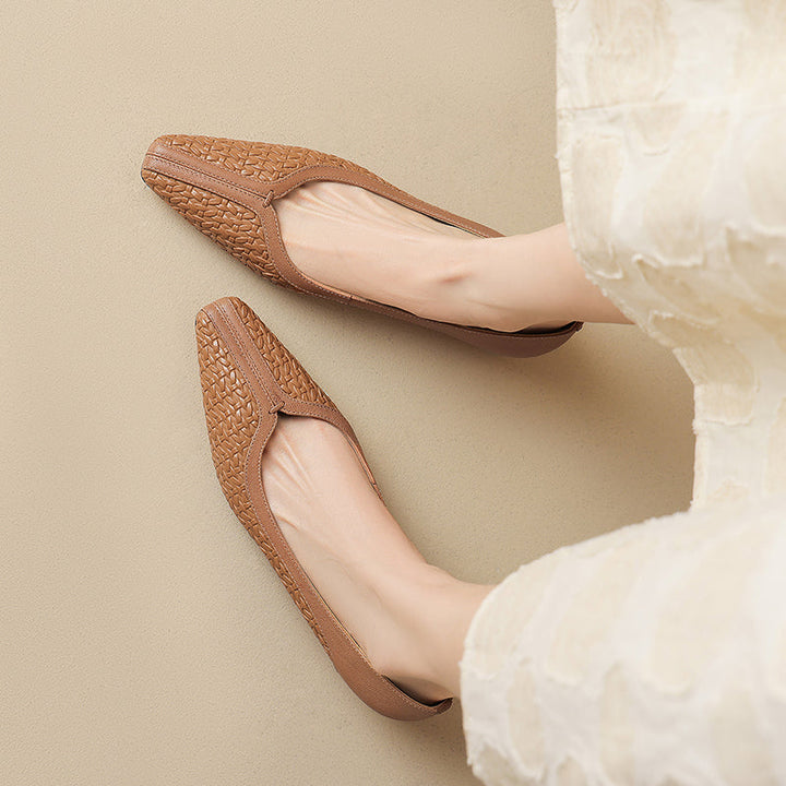 Edina Genuine Leather Heels