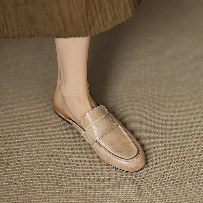 Lilou Genuine Leather Mules