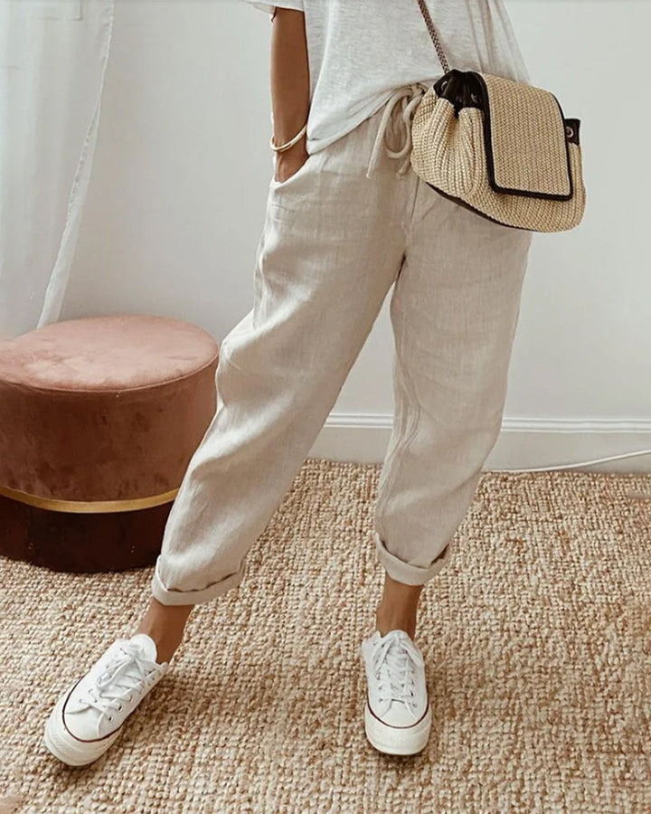 Elara | Elegant Breathable Wide-Leg Trousers
