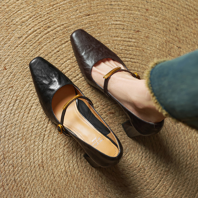 Seriba Genuine Leather Heel