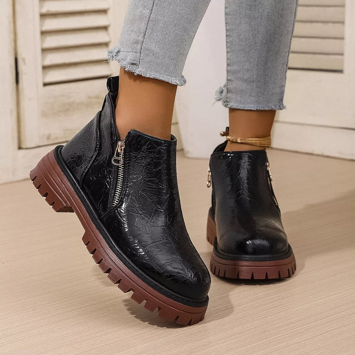 Sophia Classic Mid-Heel Ankle Boots