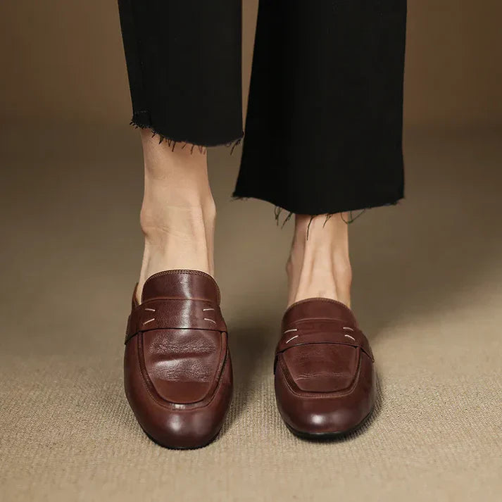Lilou Genuine Leather Mules