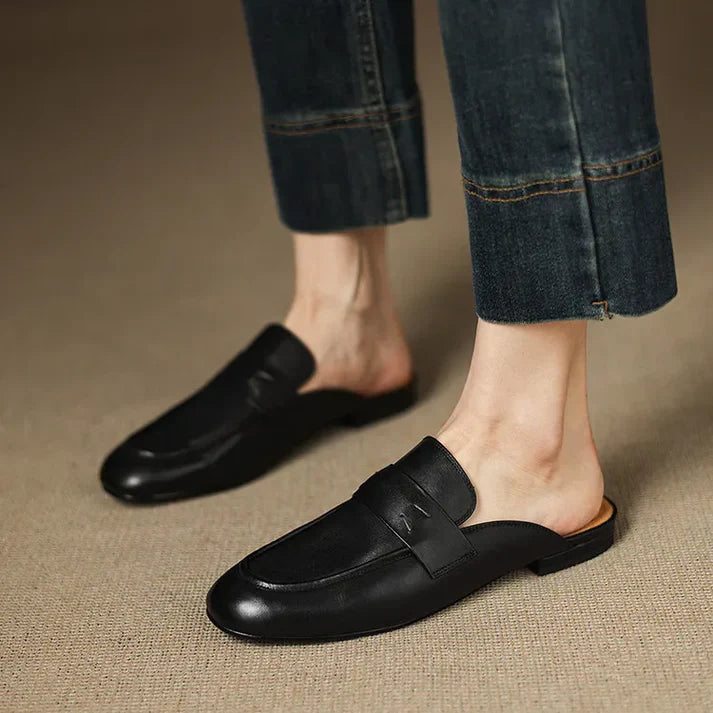 Lilou Genuine Leather Mules