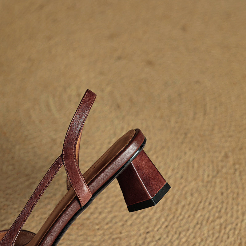 Emry Genuine Leather Heels