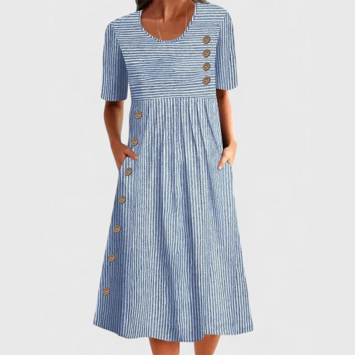 Selina™ Striped Midi Dress