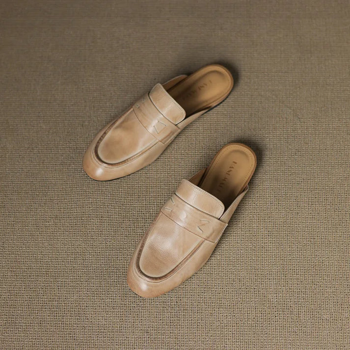 Lilou Genuine Leather Mules