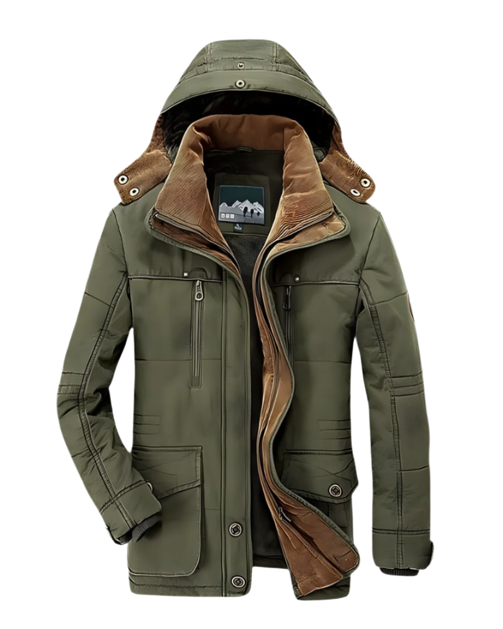 Aziel - Padded Winter Jacket With Multiple Pocket