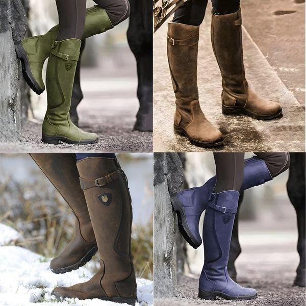 Lavinia – Waterproof Leather Riding Boots