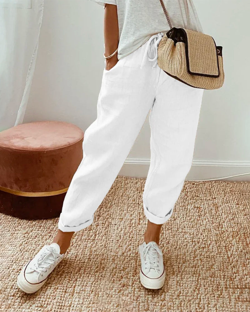 Elara | Elegant Breathable Wide-Leg Trousers
