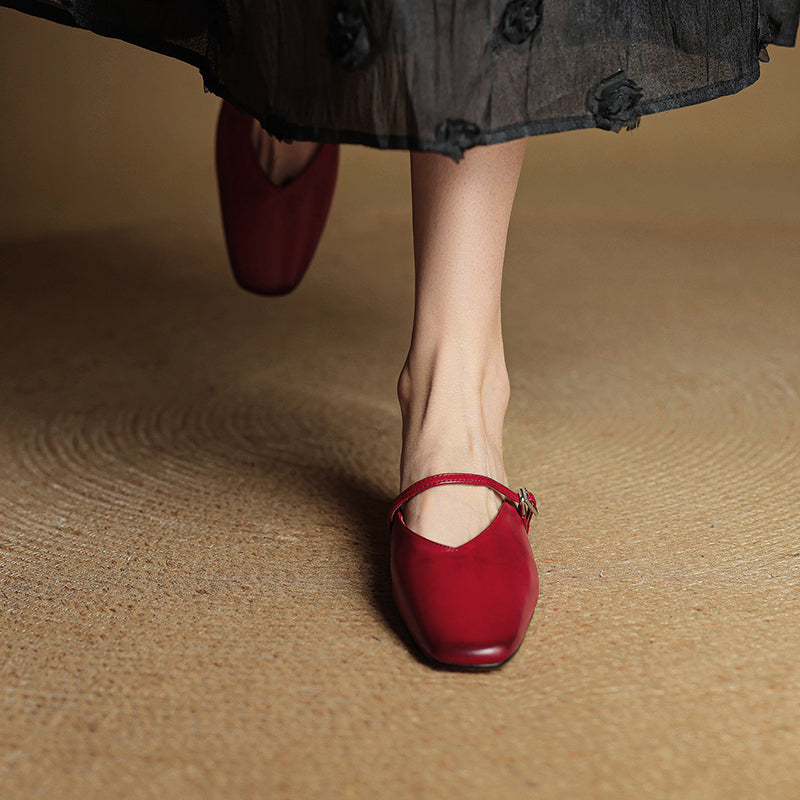 Marisol Genuine Leather Mules