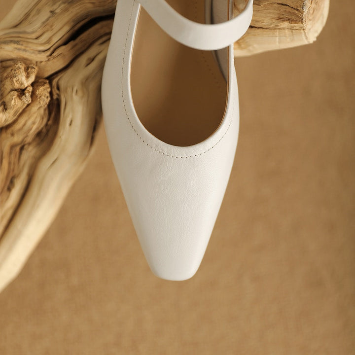 Nyssa Genuine Leather Heels