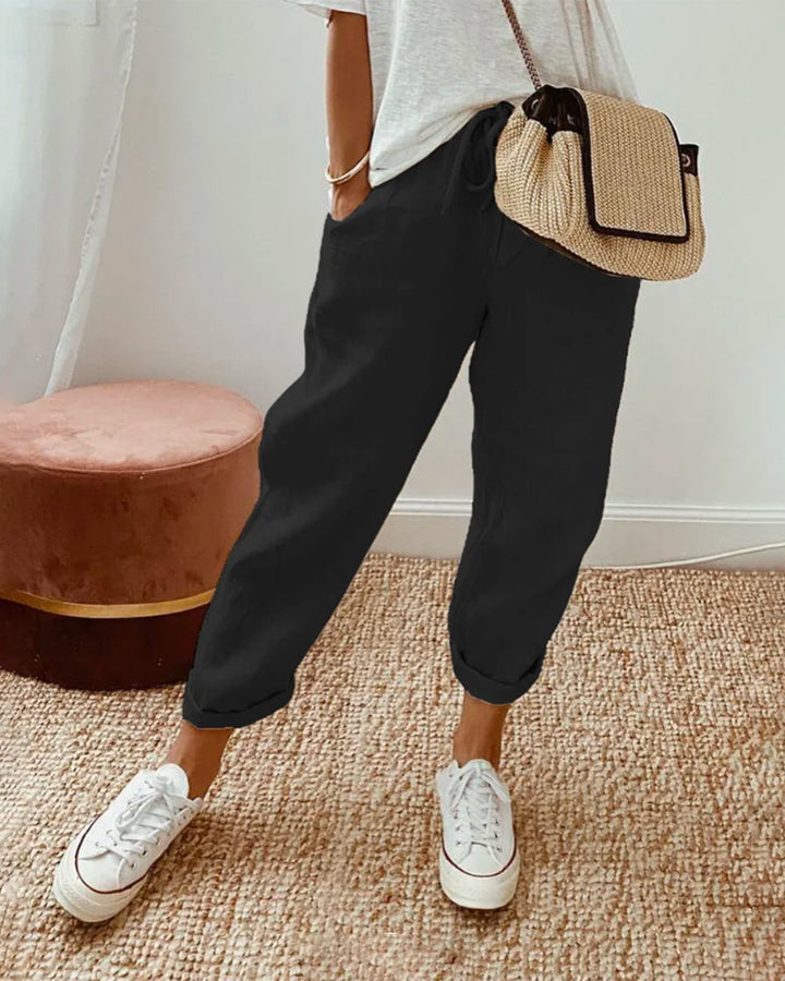 Elara | Elegant Breathable Wide-Leg Trousers