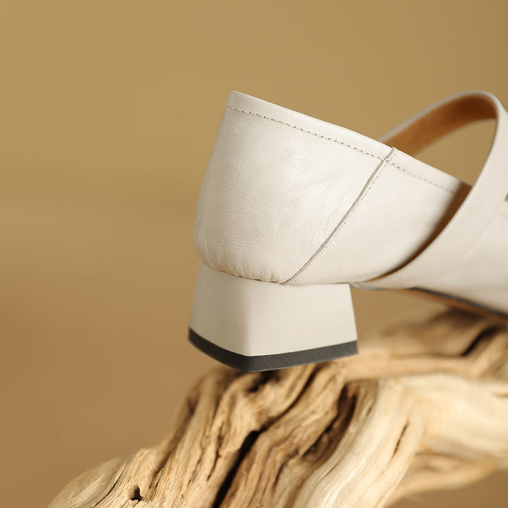 Nyssa Genuine Leather Heels