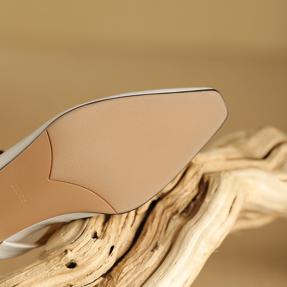 Nyssa Genuine Leather Heels