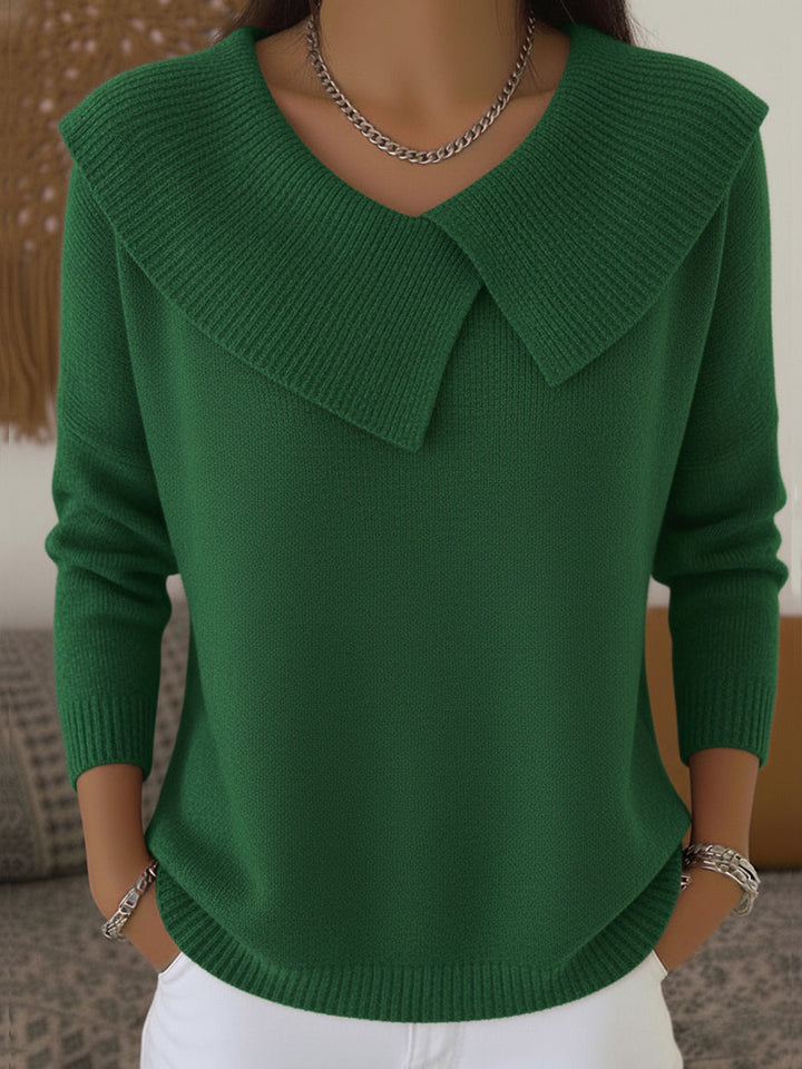Cassidy | Warm Sweater with Soft Collar