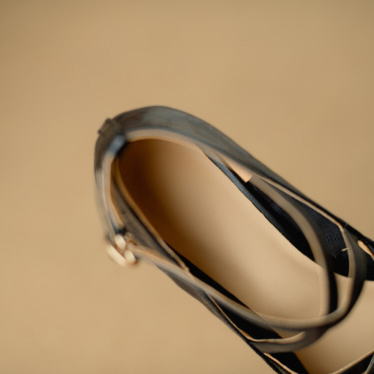 Paola Genuine Leather Heels