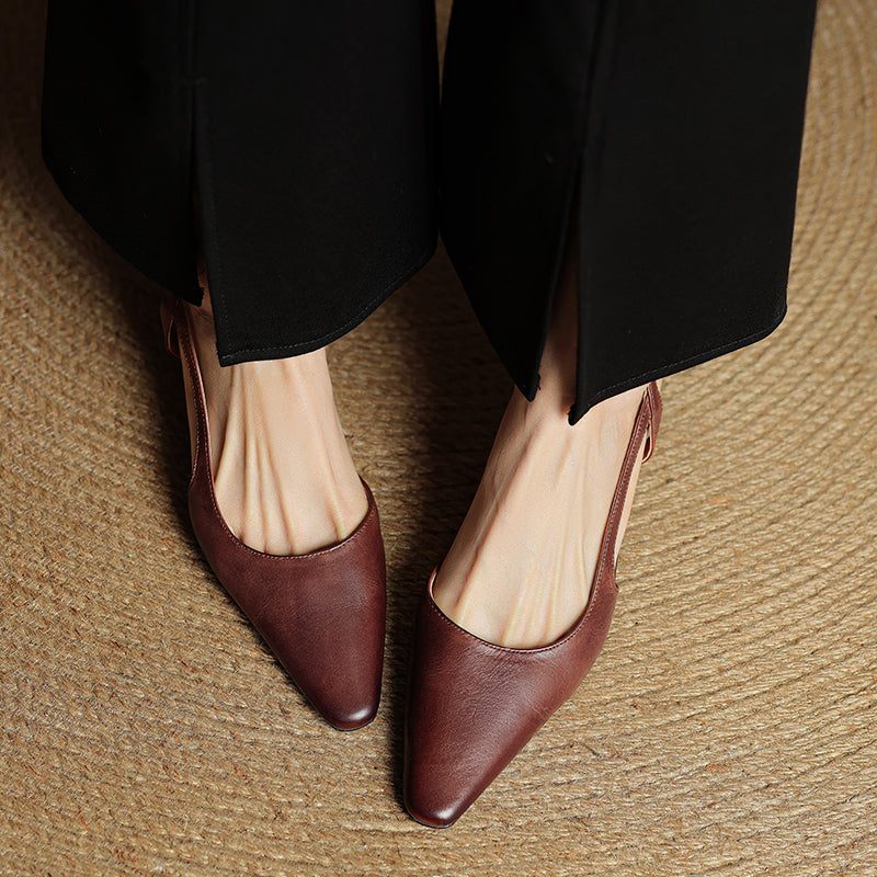 Emry Genuine Leather Heels