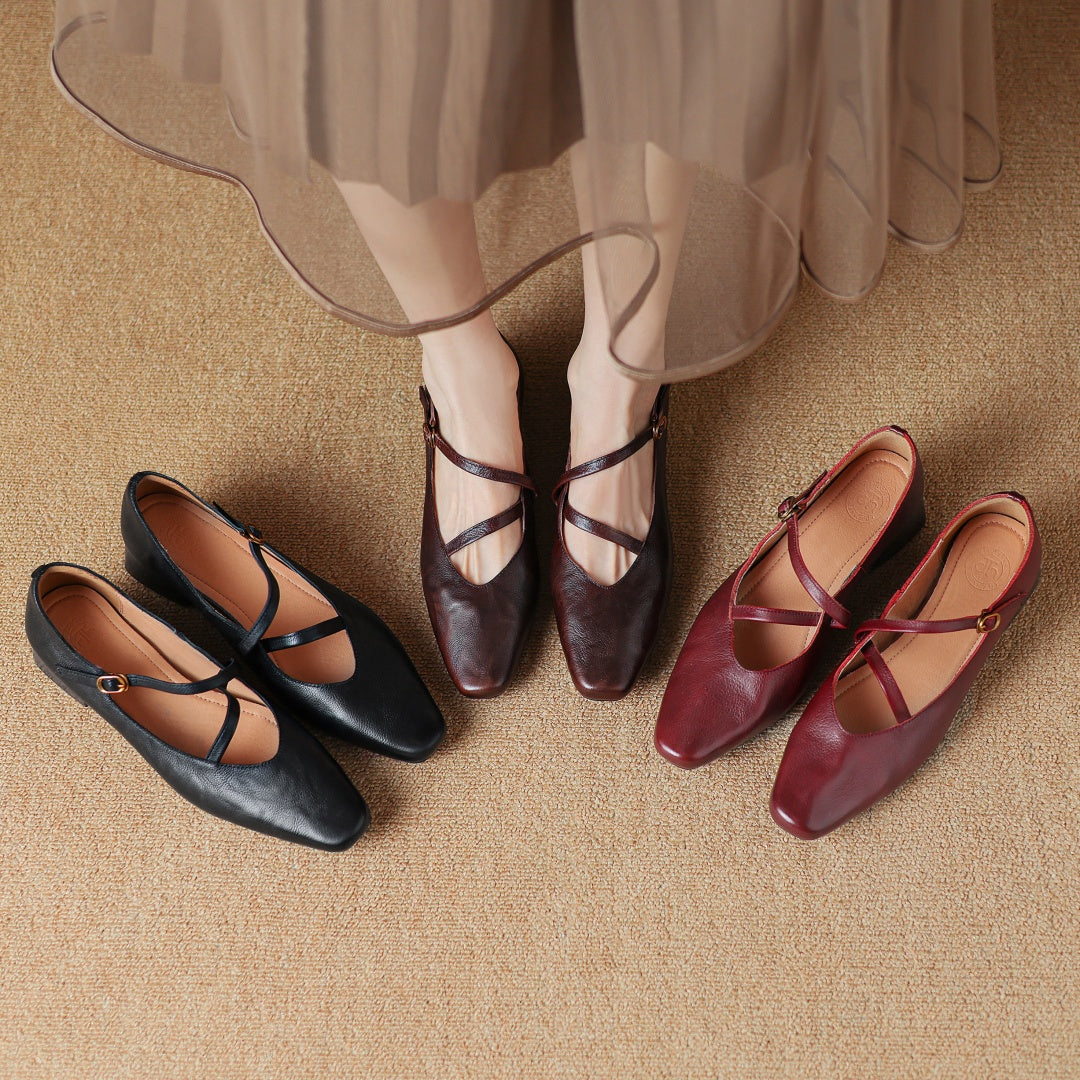 Orida Genuine Leather Heels