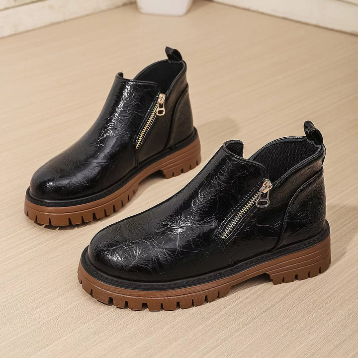 Sophia Classic Mid-Heel Ankle Boots