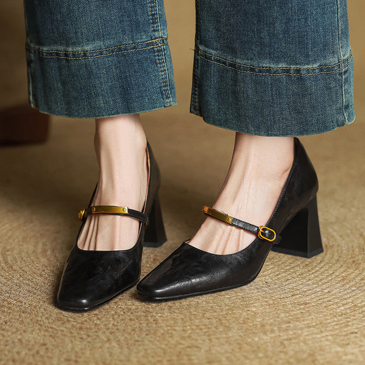 Seriba Genuine Leather Heel