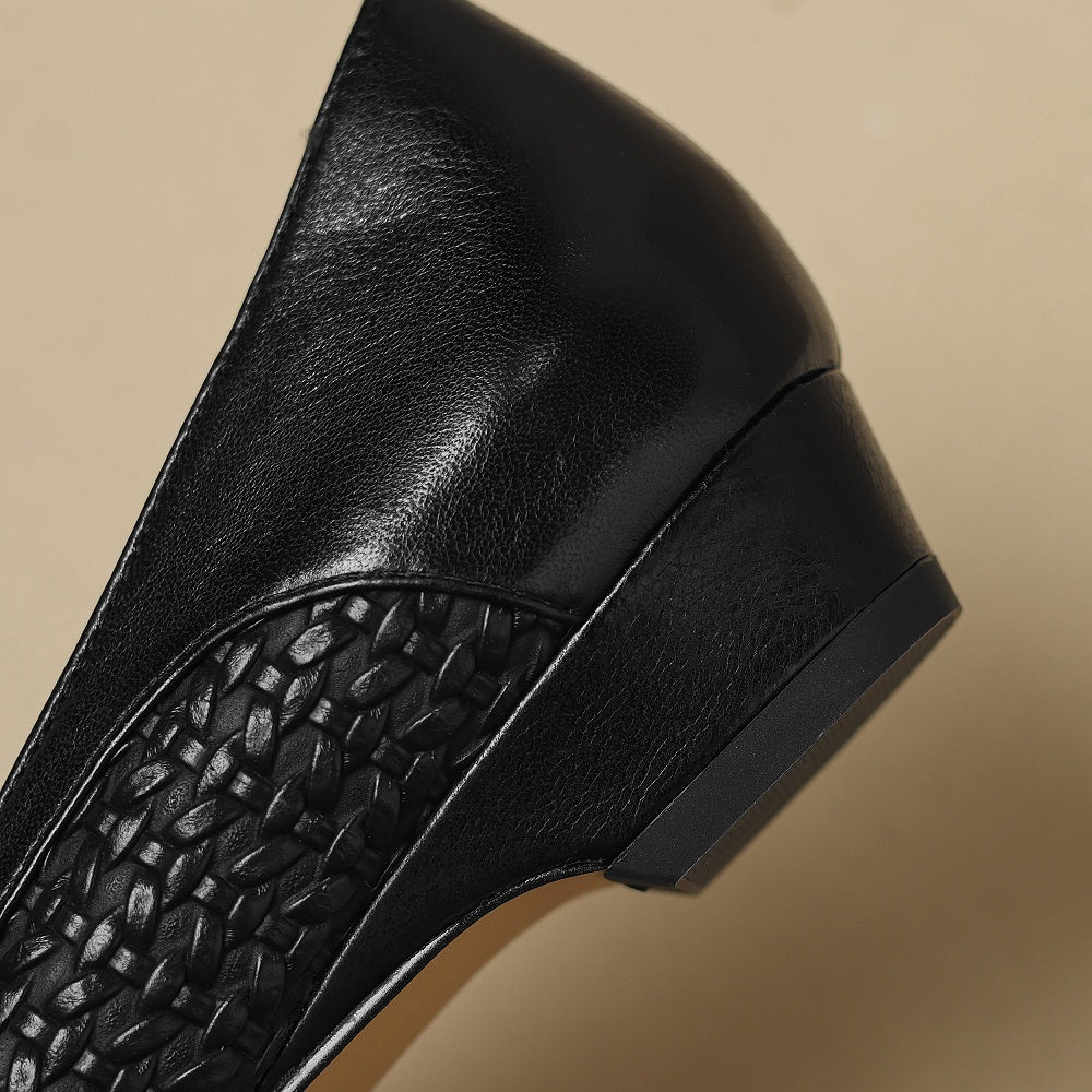 Edina Genuine Leather Heels