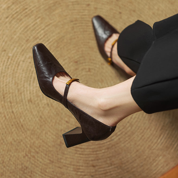 Seriba Genuine Leather Heel