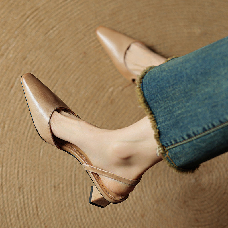 Emry Genuine Leather Heels