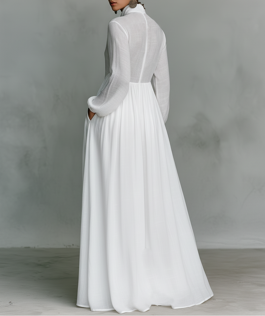 Serena | Flowing Button-Front Maxi Dress