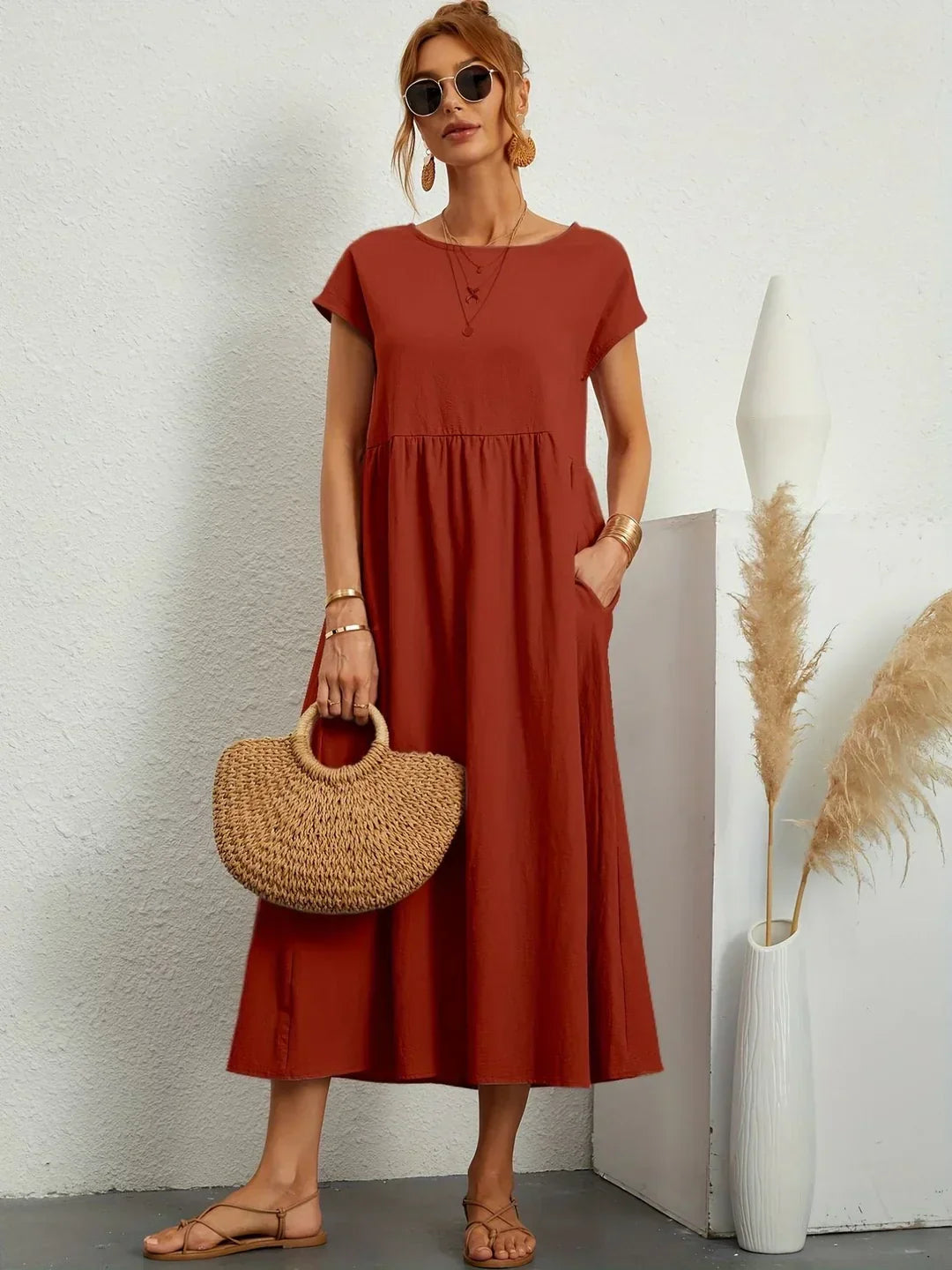 Seraphina | Effortless Elegance Cotton Dress