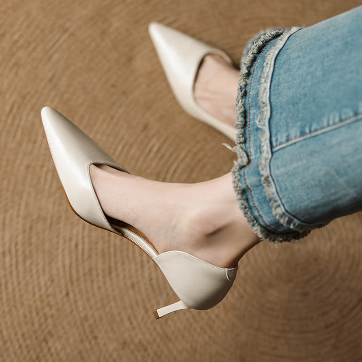 Sophie Genuine Leather Heels