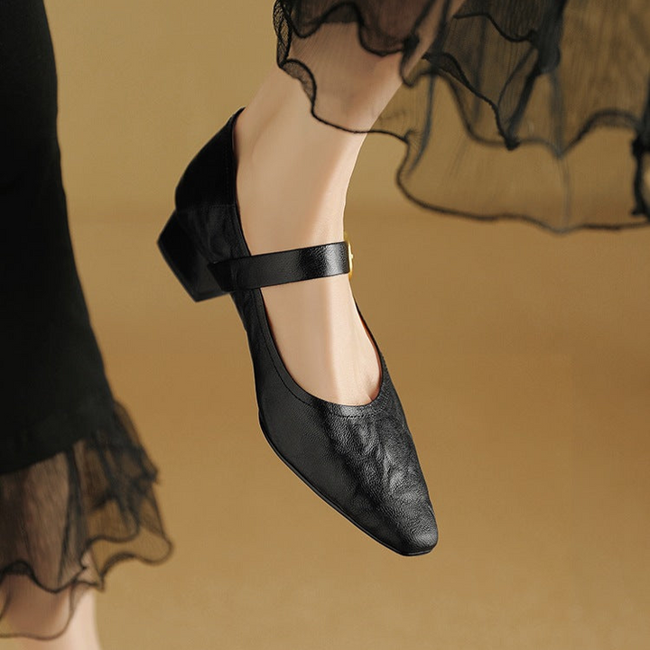 Nyssa Genuine Leather Heels