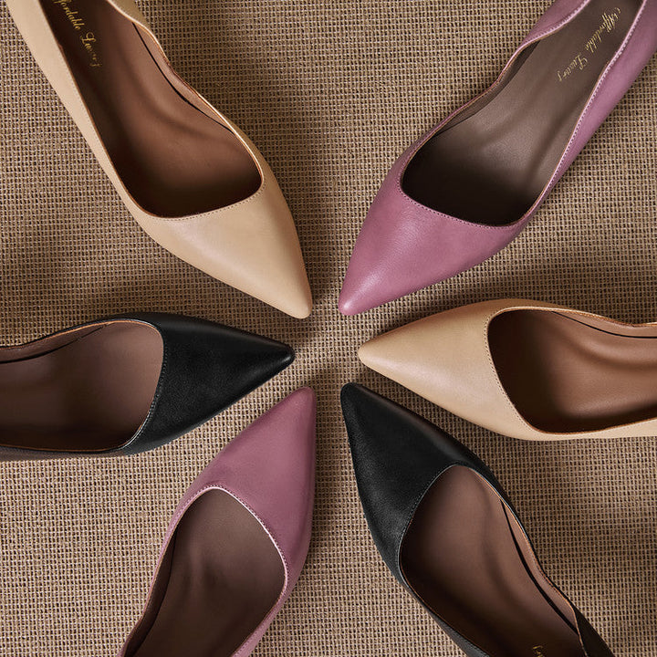 Elyse Genuine Leather Heels