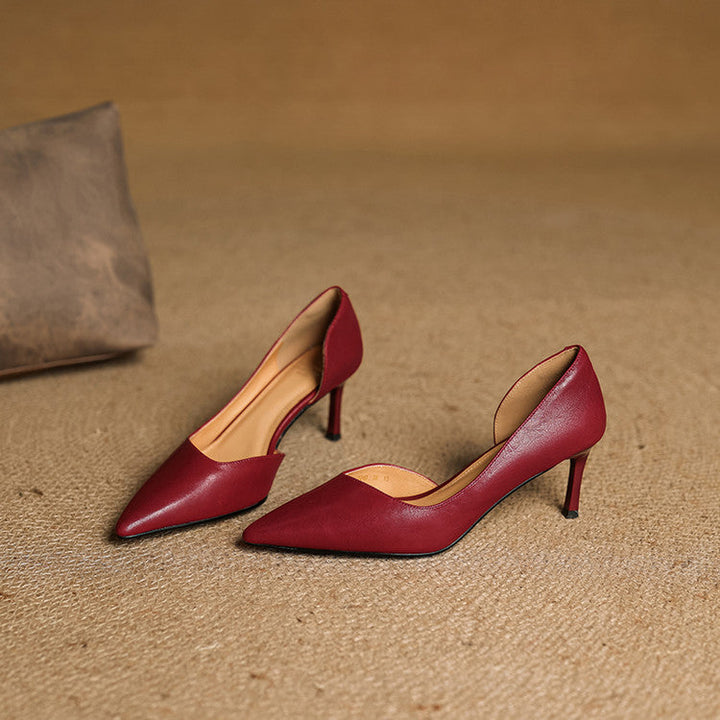 Sophie Genuine Leather Heels