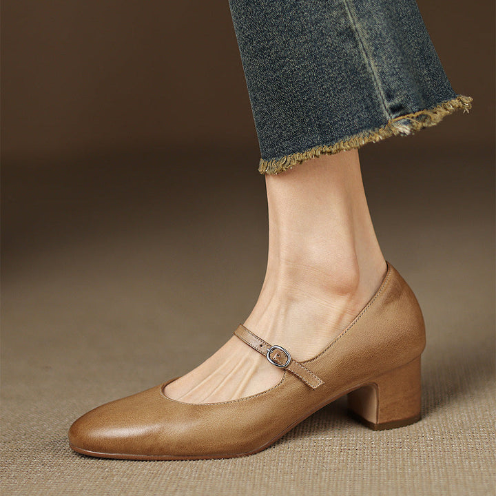 Cyra Genuine Leather Pumps