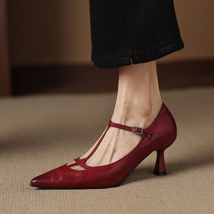 Marcele Genuine Leather Pumps