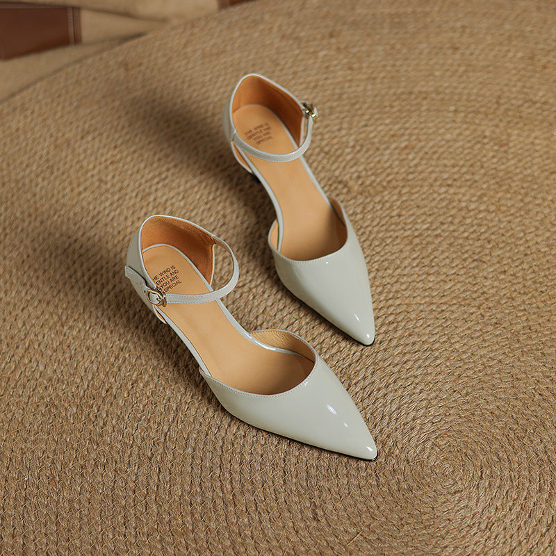 Trela Genuine Leather Heels