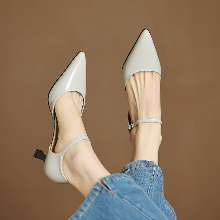 Trela Genuine Leather Heels