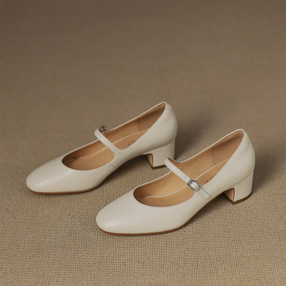 Cyra Genuine Leather Pumps