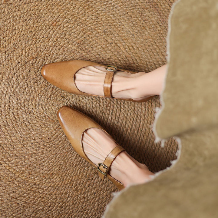 Livia Genuine Leather Heels